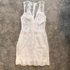 Tobi White Lace Dress